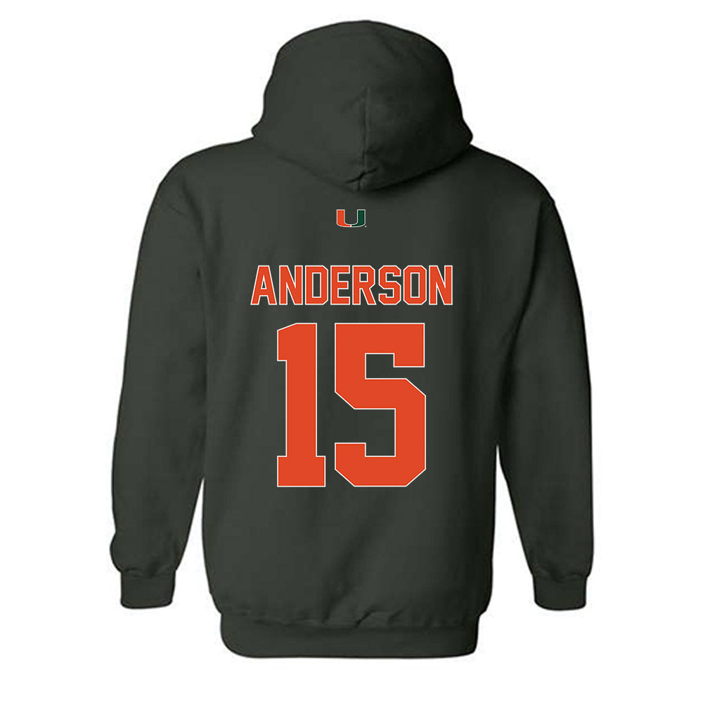 Miami - NCAA Football : Judd Anderson - Classic Shersey Hooded Sweatshirt-1