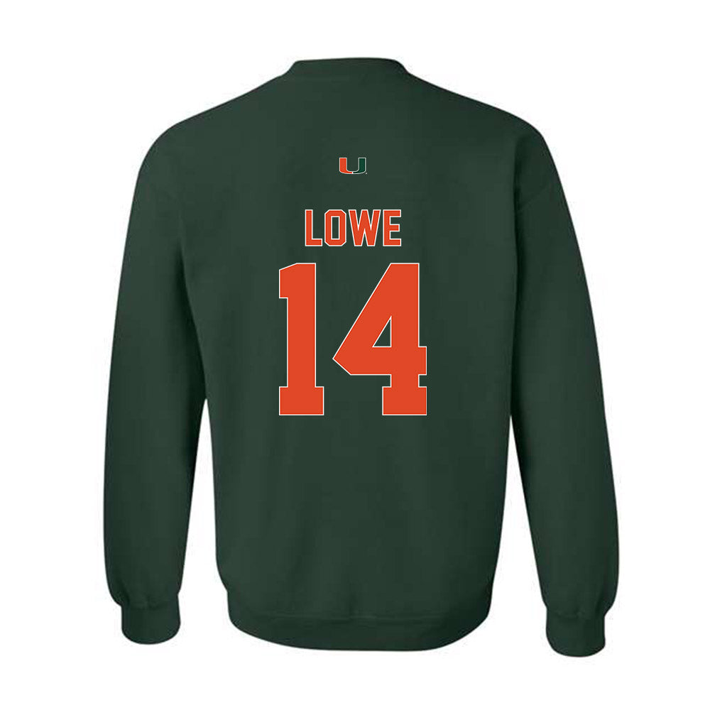 Miami - NCAA Football : Hayden Lowe - Classic Shersey Crewneck Sweatshirt-1