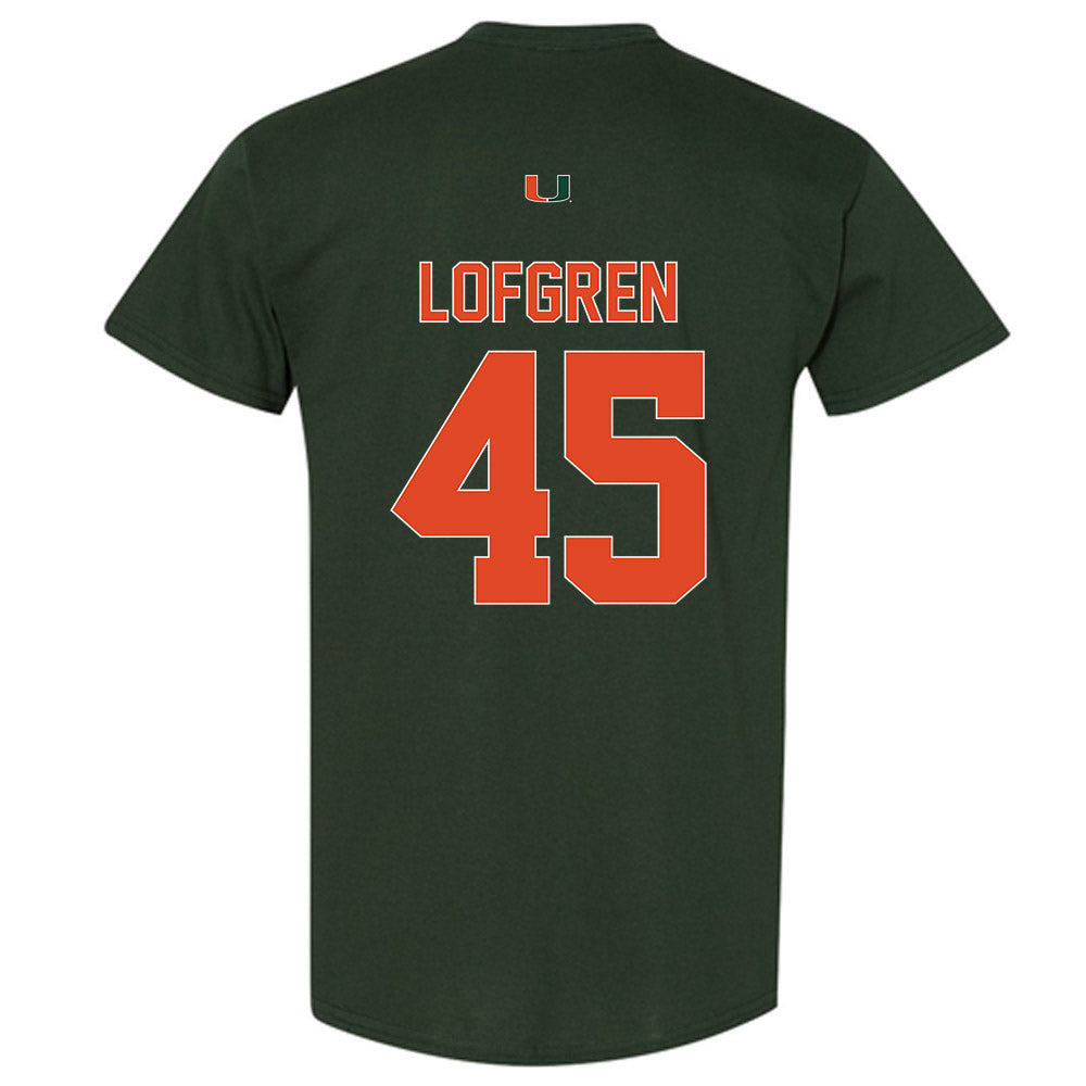 Miami - NCAA Baseball : Brixton Lofgren - Classic Shersey T-Shirt-1