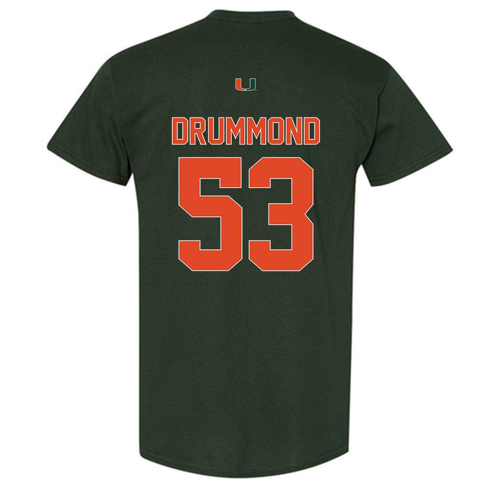 Miami - NCAA Baseball : Lj Drummond - Classic Shersey T-Shirt-1