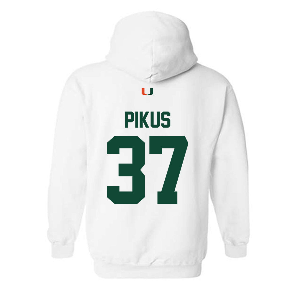 Miami - NCAA Football : Henry Pikus - Classic Shersey Hooded Sweatshirt-1