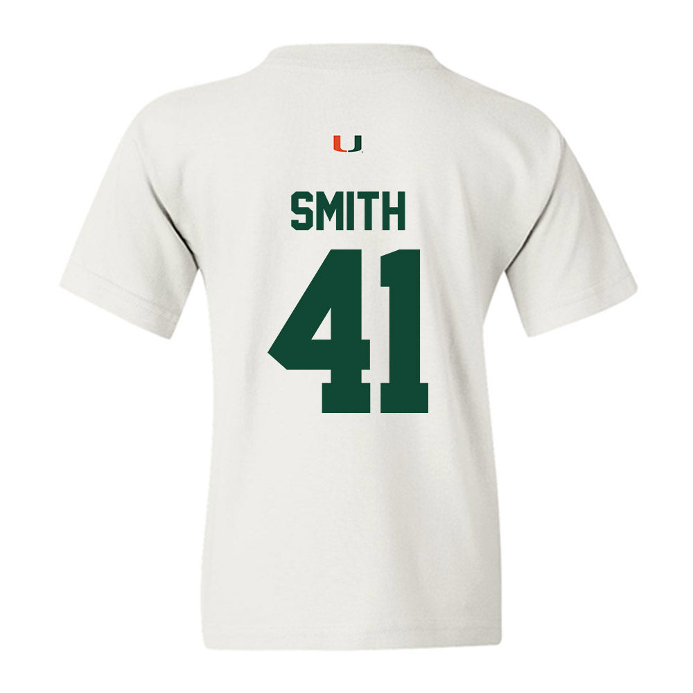 Miami - NCAA Football : Chase Smith - Classic Shersey Youth T-Shirt-1