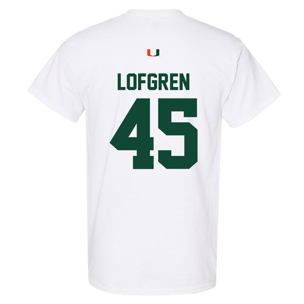 Miami - NCAA Baseball : Brixton Lofgren - Classic Shersey T-Shirt-1