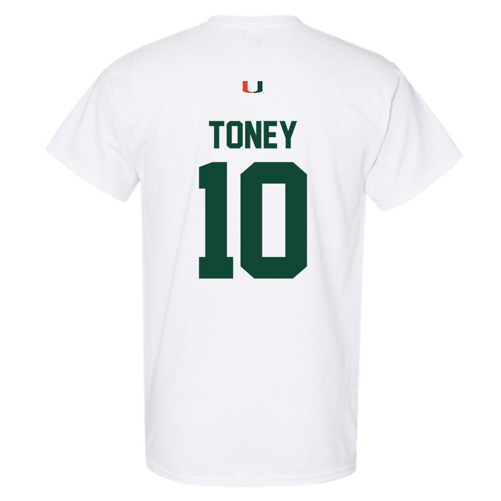 Miami - NCAA Football : Malachi Toney - Classic Shersey T-Shirt-1