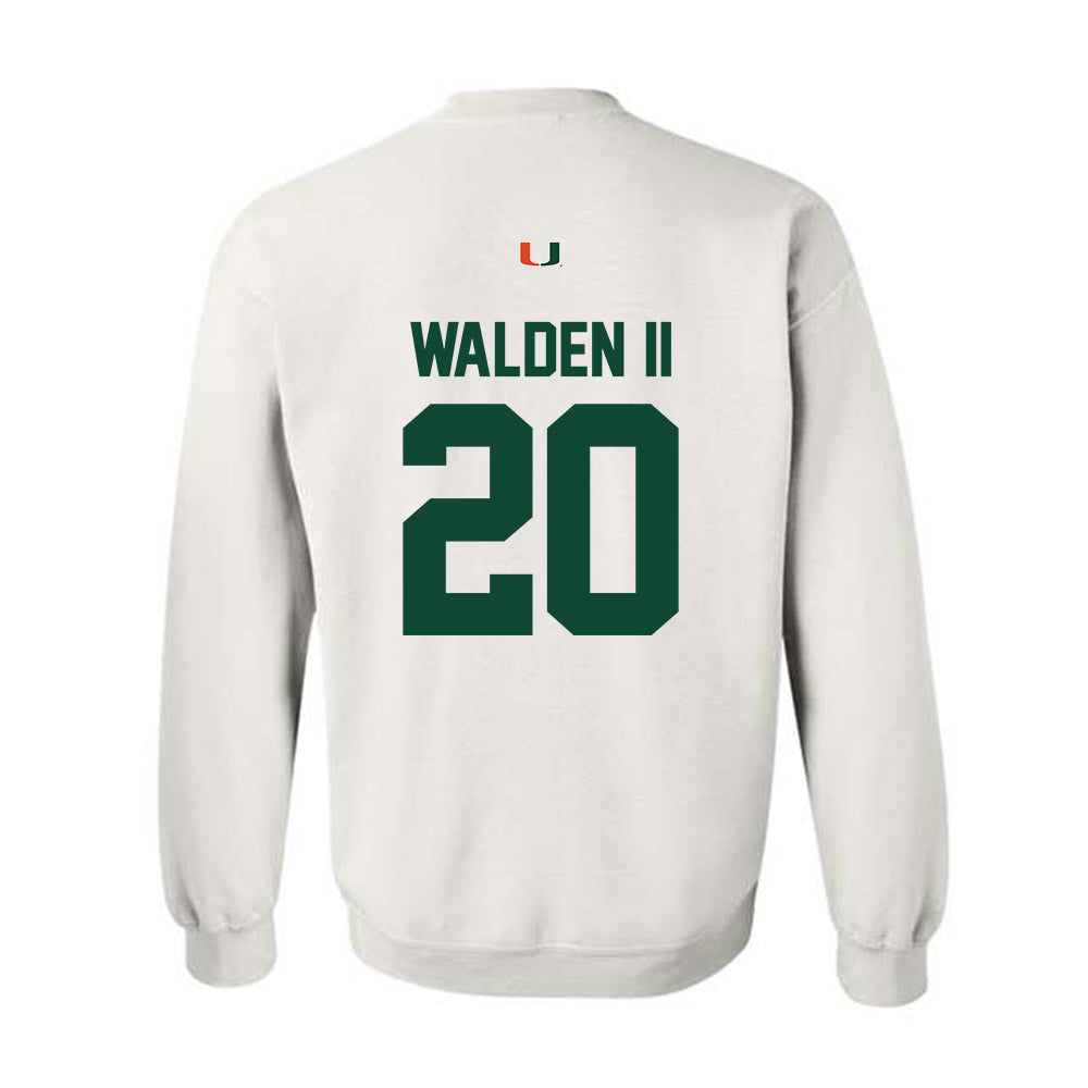 Miami - NCAA Football : Terrell Walden II - Classic Shersey Crewneck Sweatshirt-1