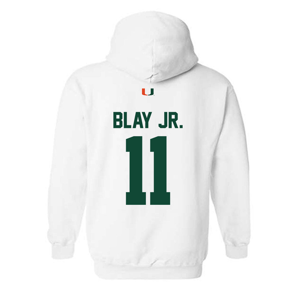 Miami - NCAA Football : David Blay Jr. - Classic Shersey Hooded Sweatshirt-1