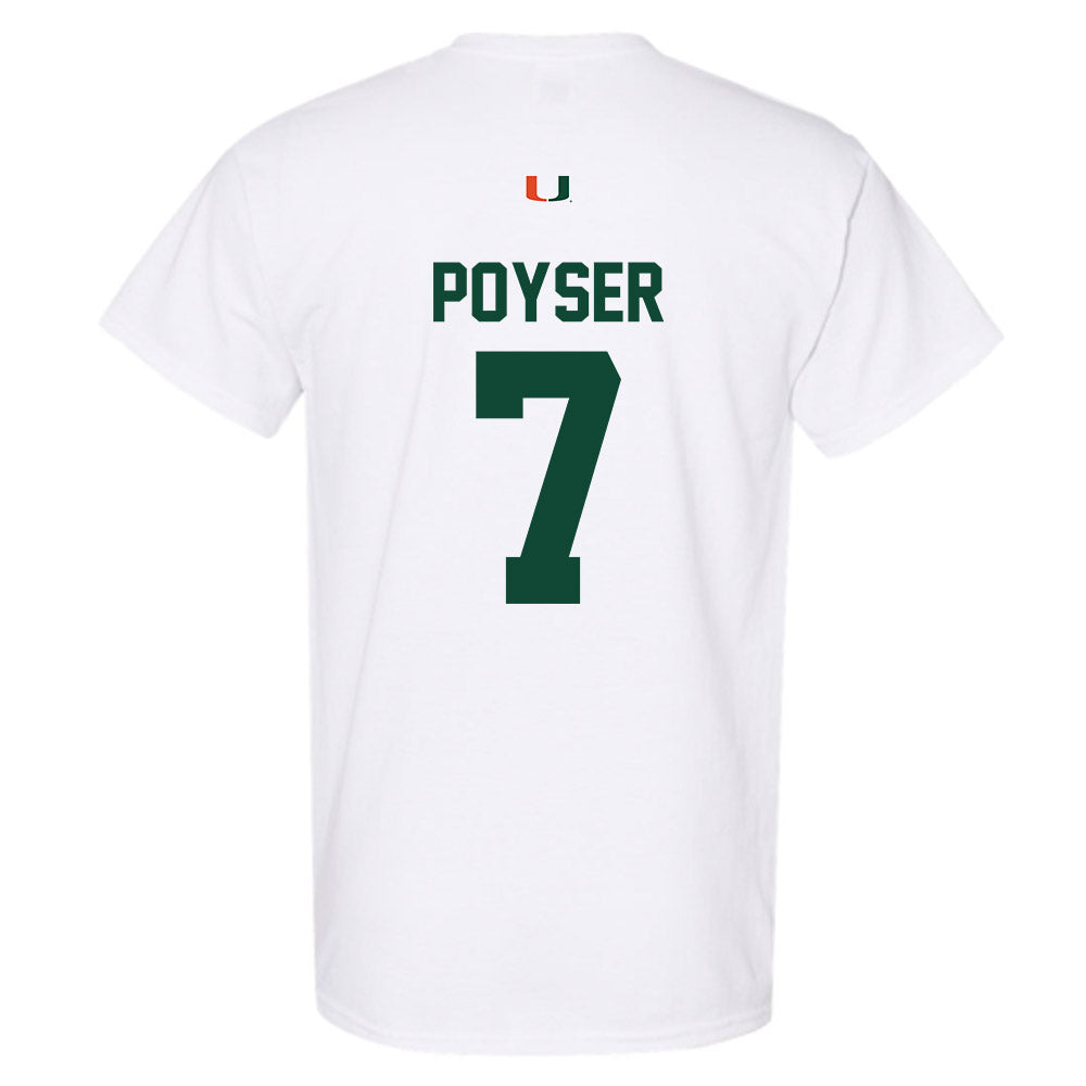 Miami - NCAA Football : Zechariah Poyser - Classic Shersey T-Shirt-1