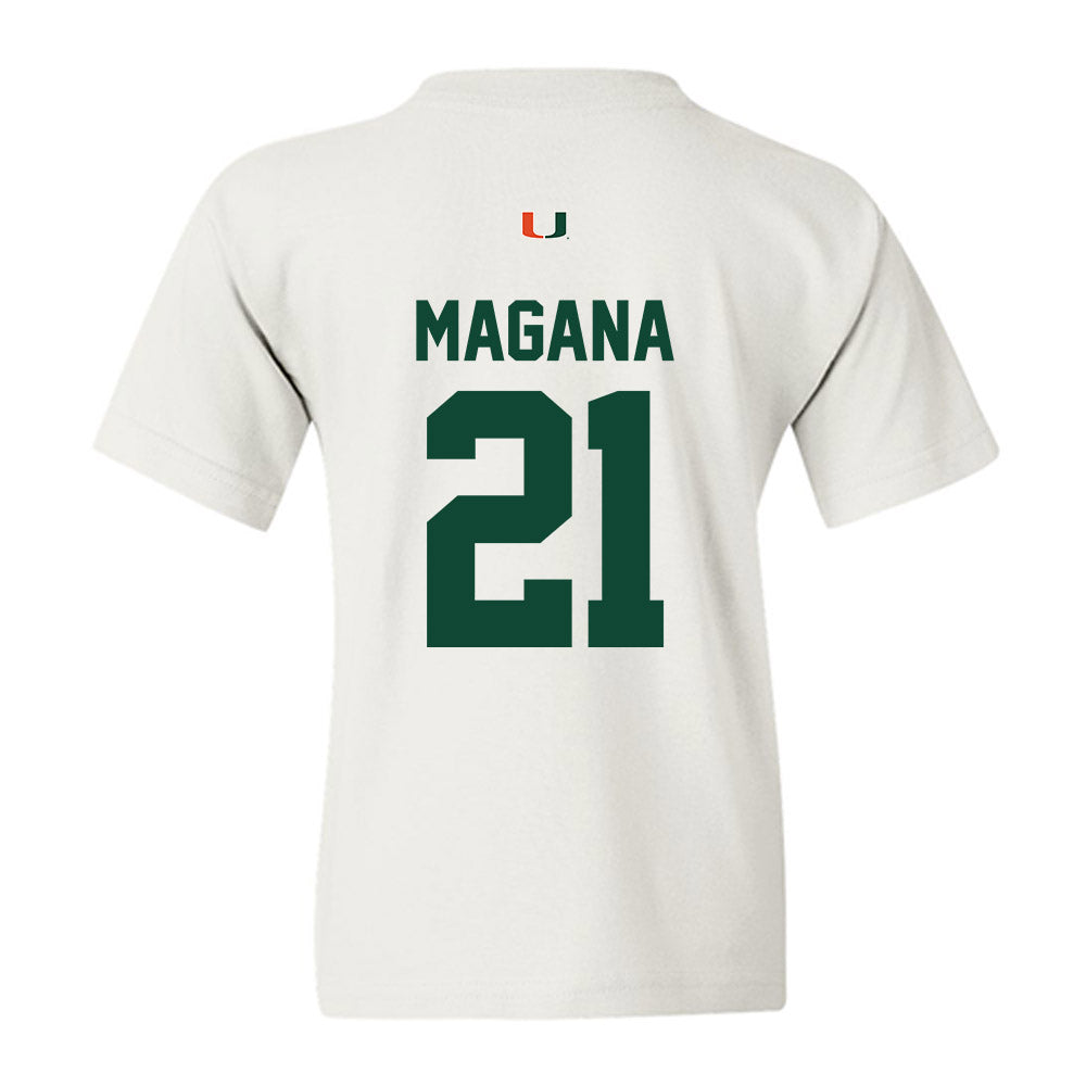 Miami - NCAA Baseball : Mario Magana - Classic Shersey Youth T-Shirt-1