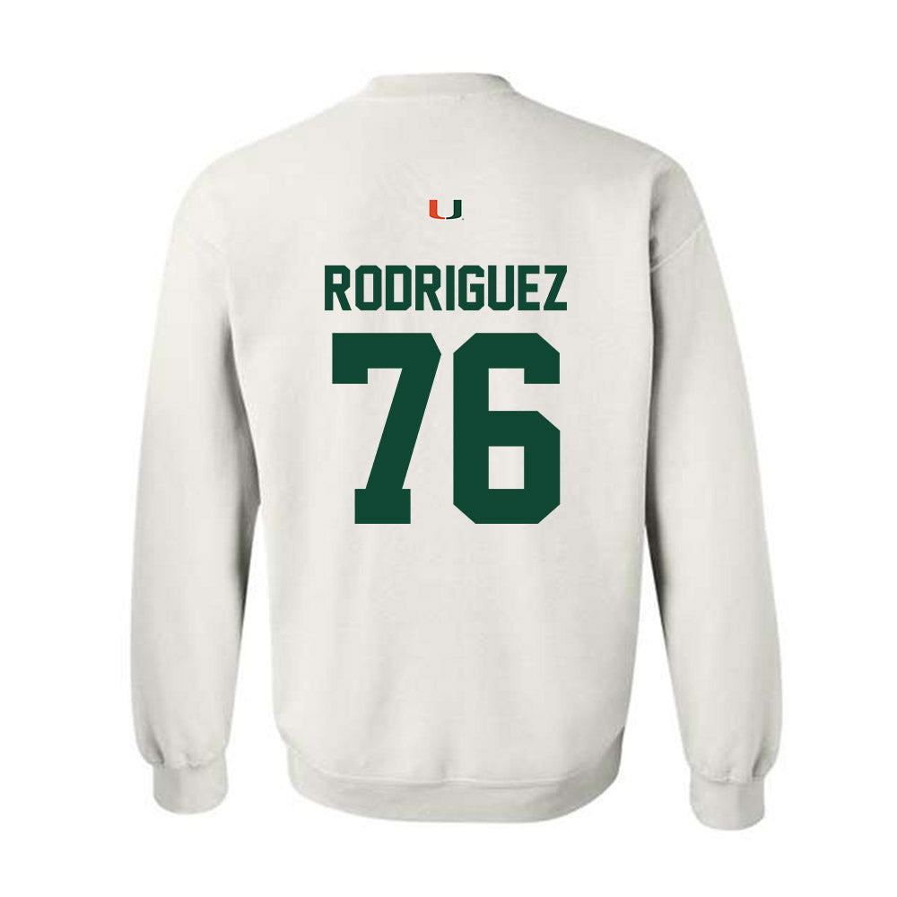 Miami - NCAA Football : Ryan Rodriguez - Classic Shersey Crewneck Sweatshirt-1