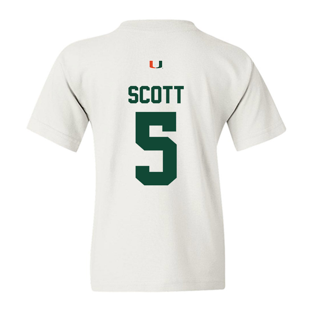 Miami - NCAA Football : Justin Scott - Classic Shersey Youth T-Shirt-1
