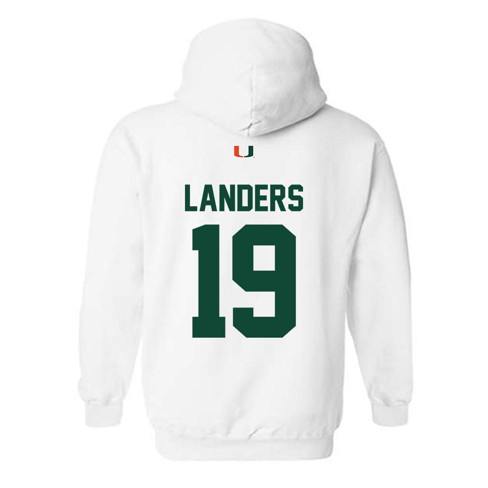 Miami - NCAA Women's Soccer : Maddie Landers - Classic Shersey Hooded Sweatshirt-1