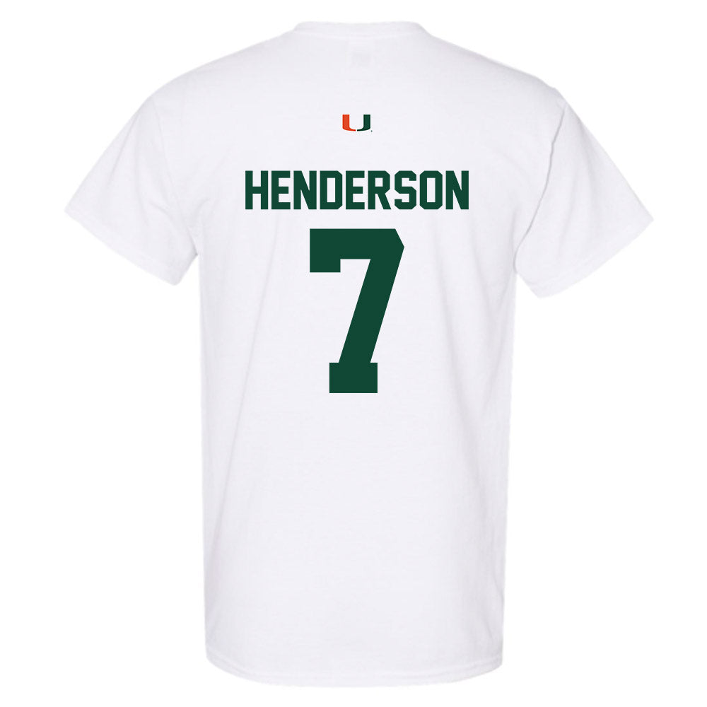 Miami - NCAA Men's Basketball : Shelton Henderson - Classic Shersey T-Shirt-1