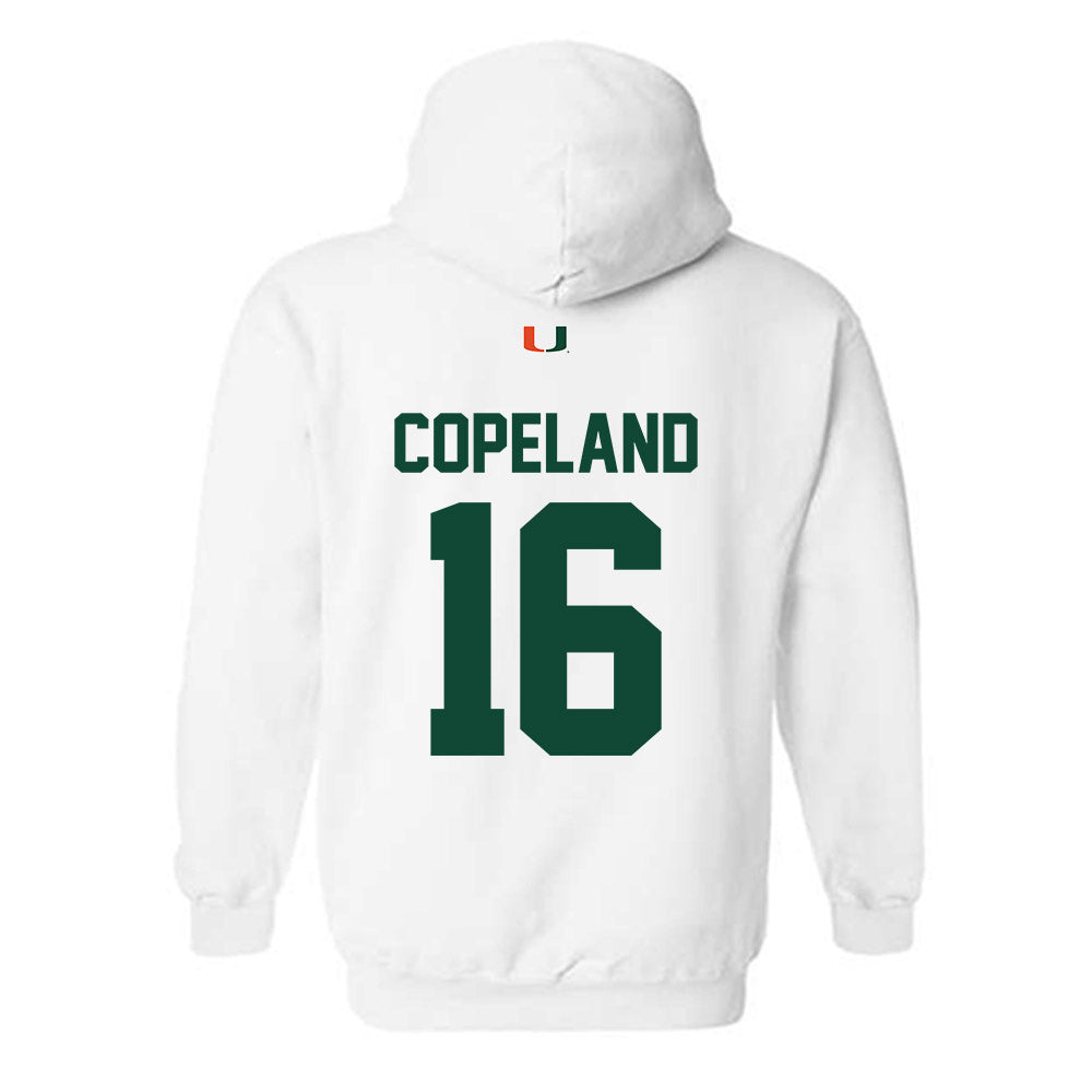 Miami - NCAA Baseball : Cian Copeland - Classic Shersey Hooded Sweatshirt-1
