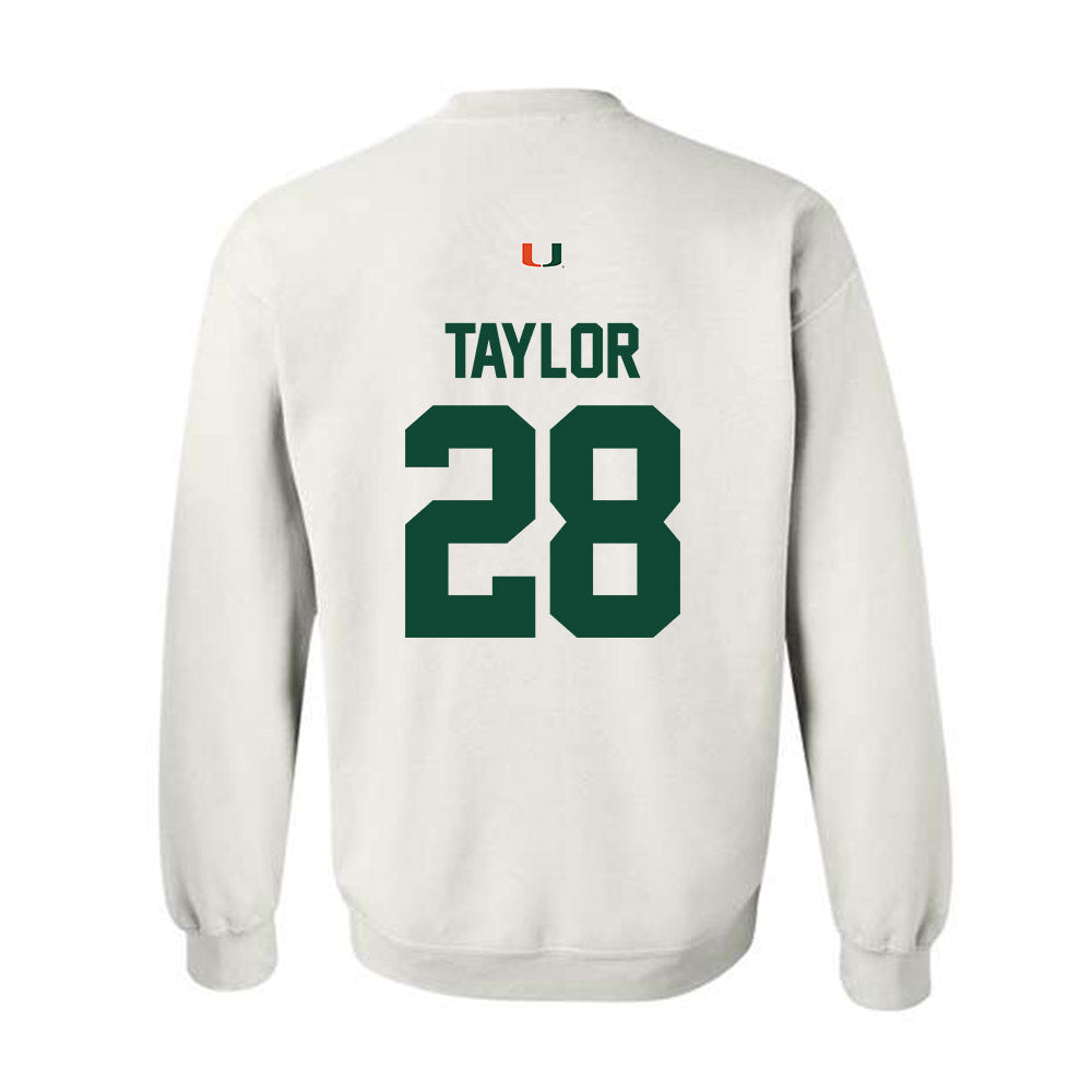 Miami - NCAA Football : Isaiah Taylor - Classic Shersey Crewneck Sweatshirt-1