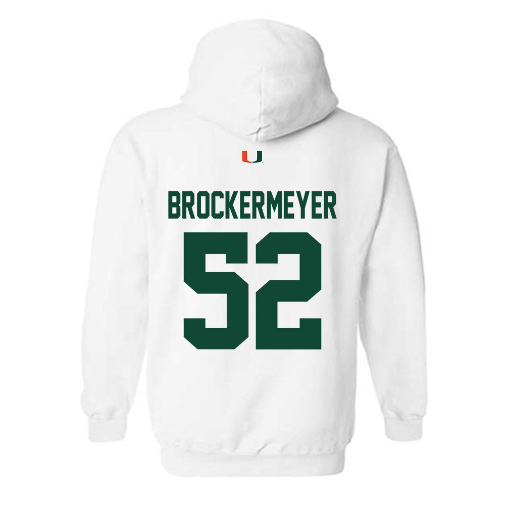 Miami - NCAA Football : James Brockermeyer - Classic Shersey Hooded Sweatshirt-1