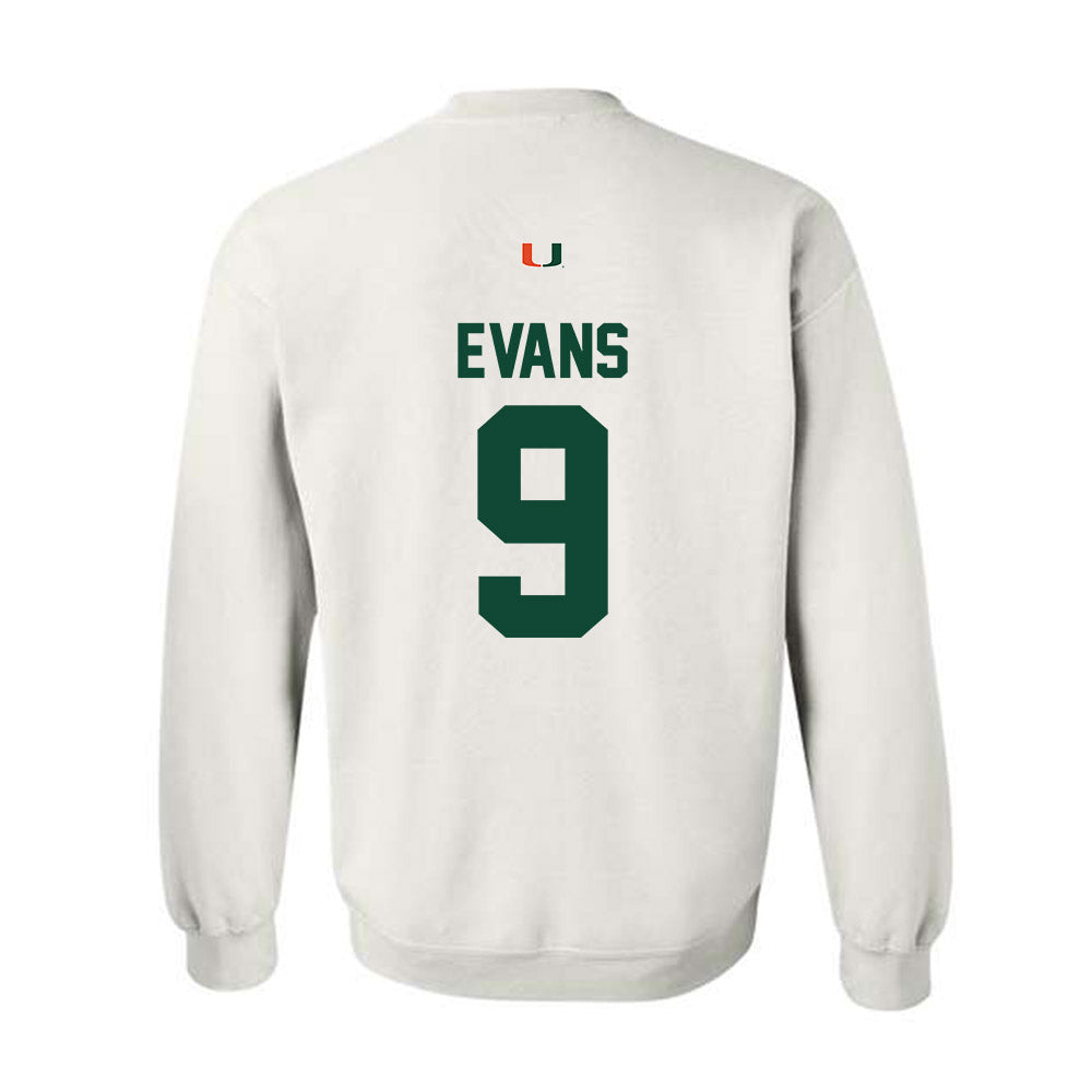 Miami - NCAA Baseball : Rob Evans - Classic Shersey Crewneck Sweatshirt-1