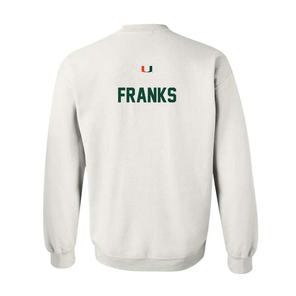 Miami - NCAA Men's Track & Field : George Franks - Classic Shersey Crewneck Sweatshirt-1