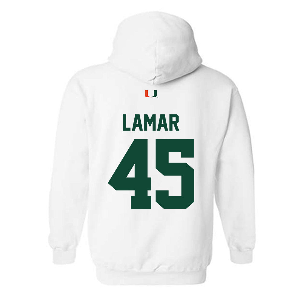 Miami - NCAA Football : Braylon Lamar - Classic Shersey Hooded Sweatshirt-1