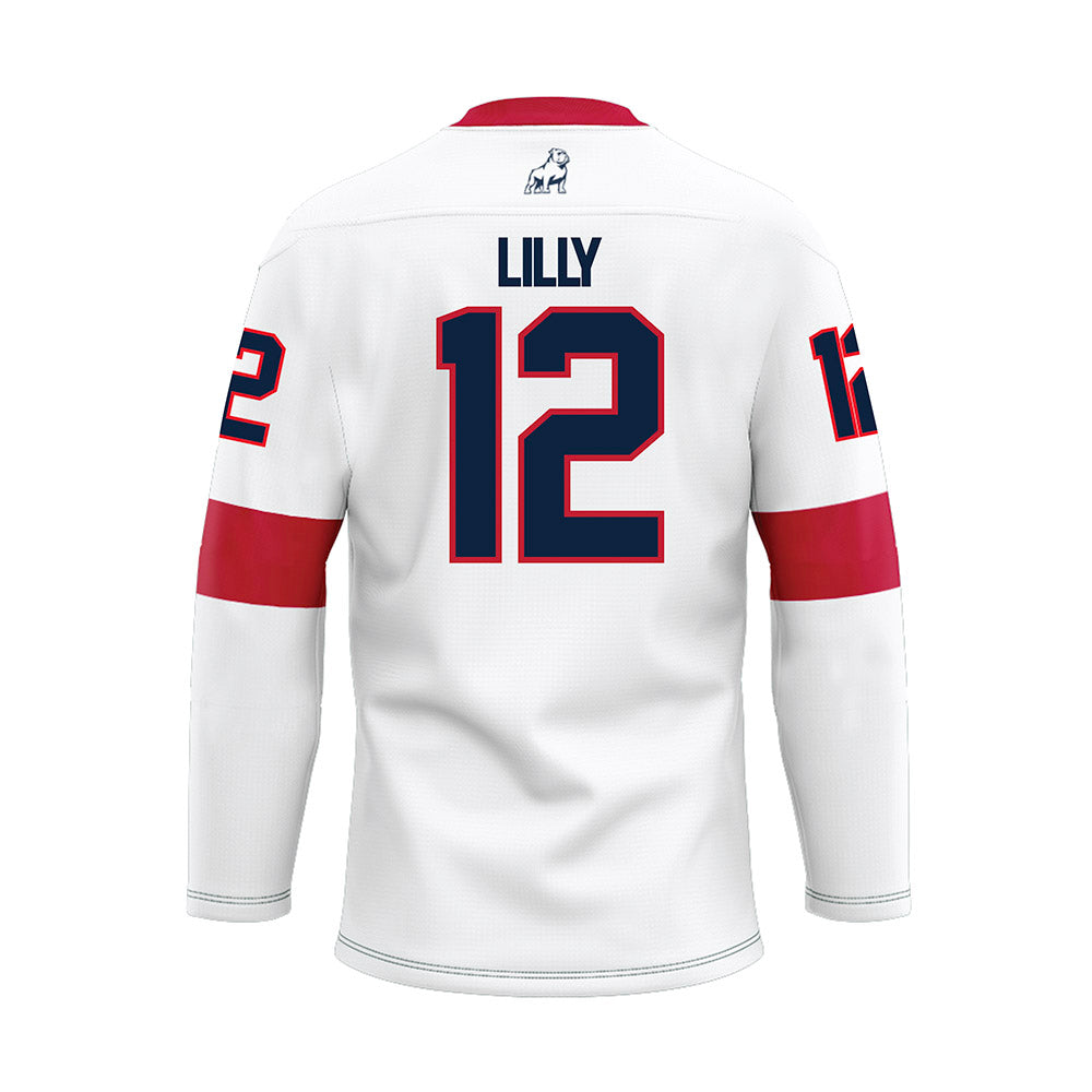 Samford - NCAA Women's Soccer : Langston Lilly - White Hockey Jersey-1
