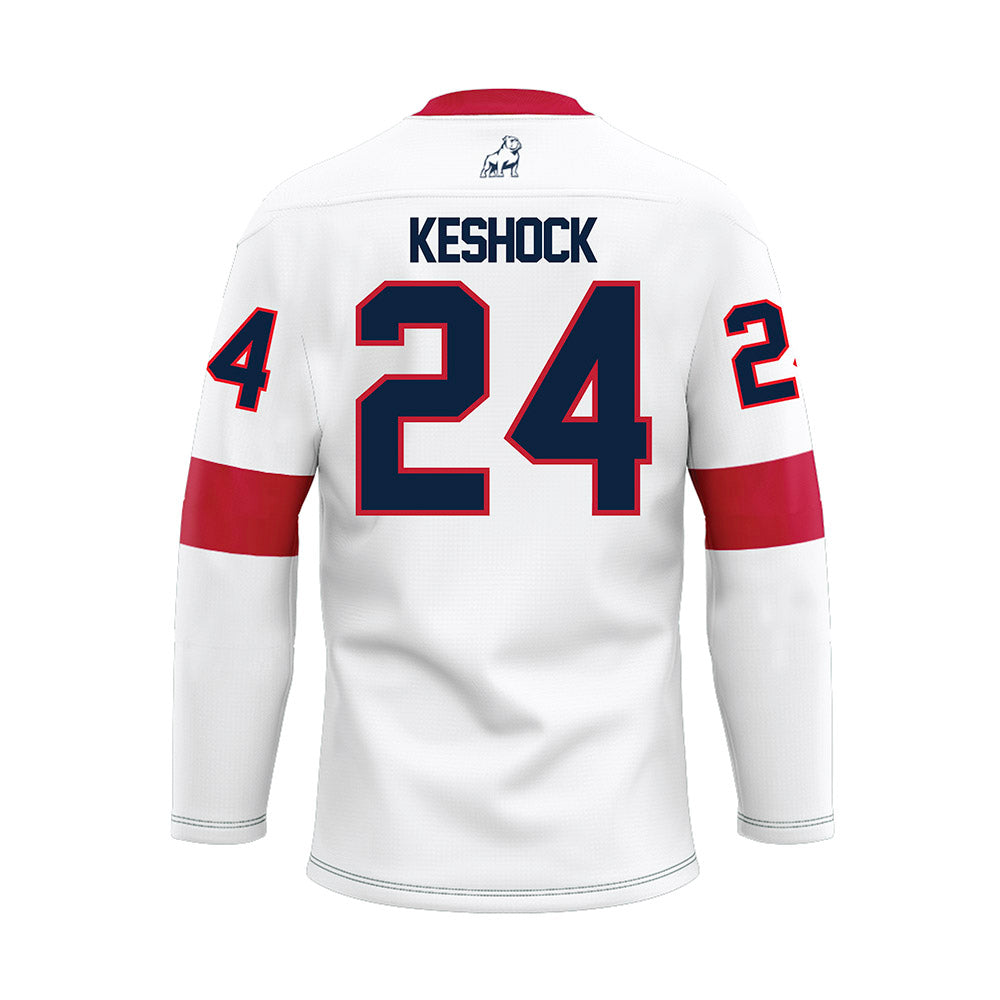 Samford - NCAA Baseball : Cameron Keshock - White Hockey Jersey-1