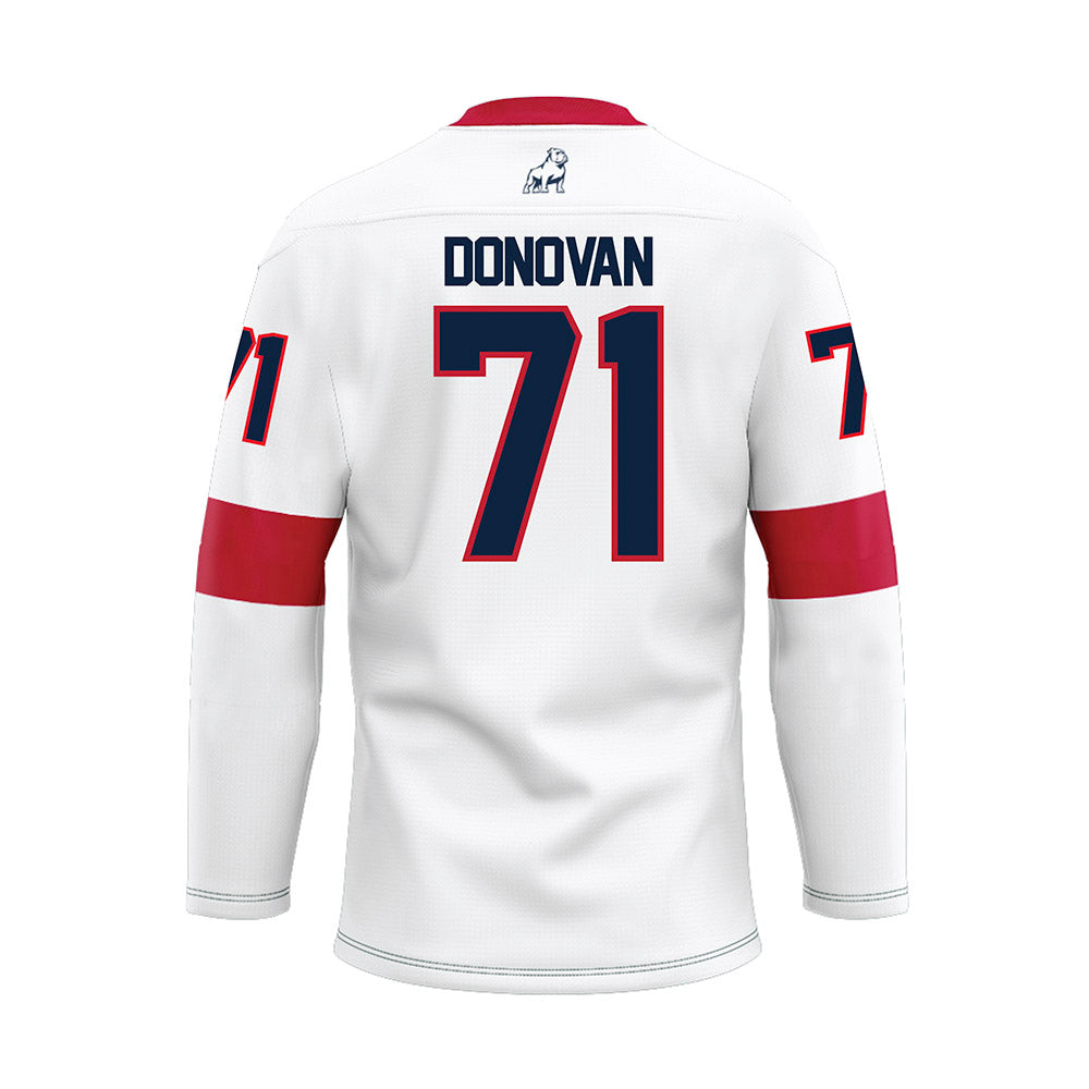 Samford - NCAA Football : Carson Donovan - White Hockey Jersey