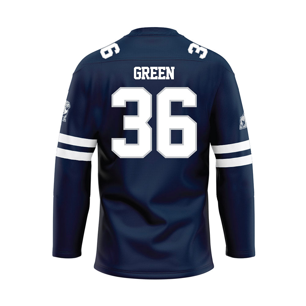 Samford - NCAA Football : Dayton Green - Blue Hockey Jersey