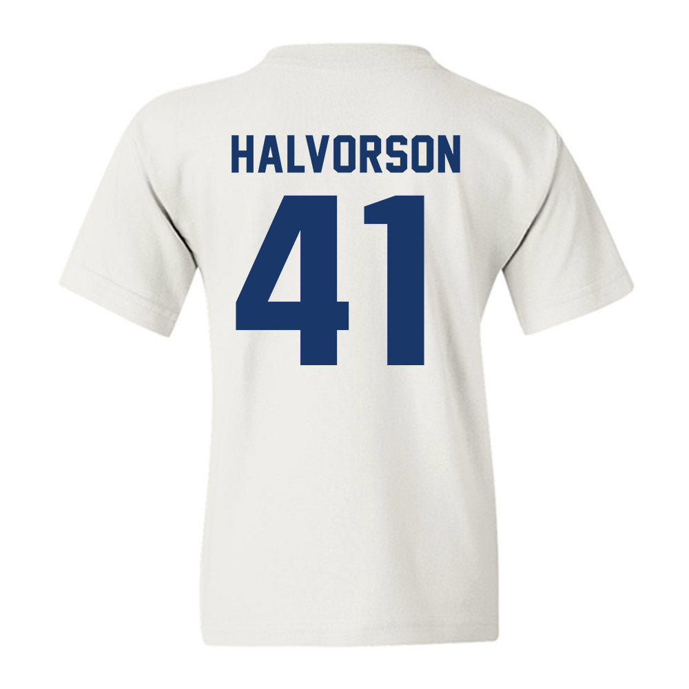 Drake - NCAA Football : Spencer Halvorson - Classic Shersey Youth T-Shirt-1