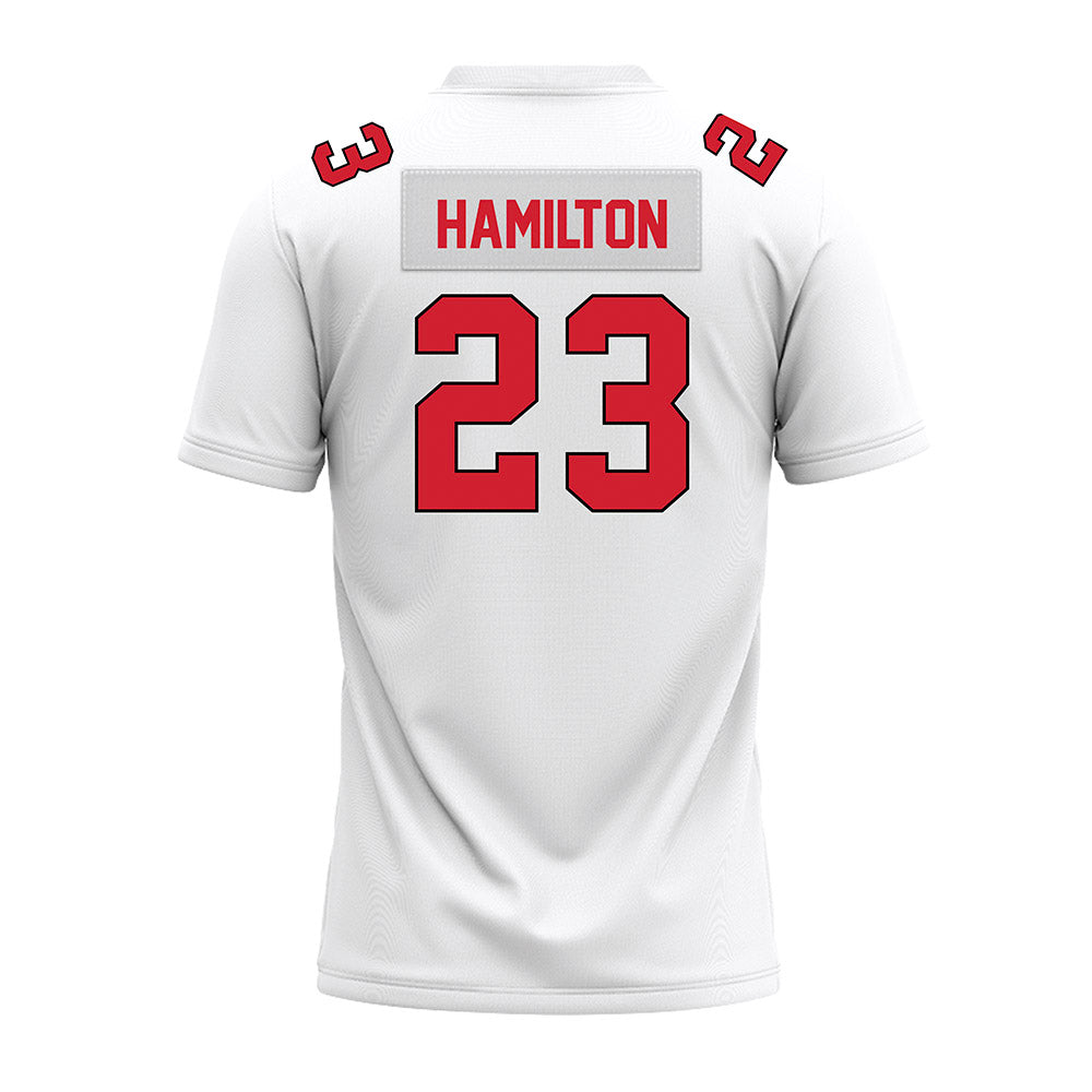 Illinois State - NCAA Football : JuMaria Hamilton - White Premium Football Jersey-1