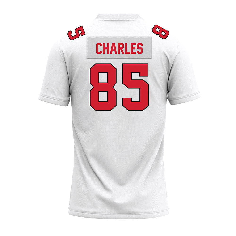 Illinois State - NCAA Football : Javon Charles - White Premium Football Jersey