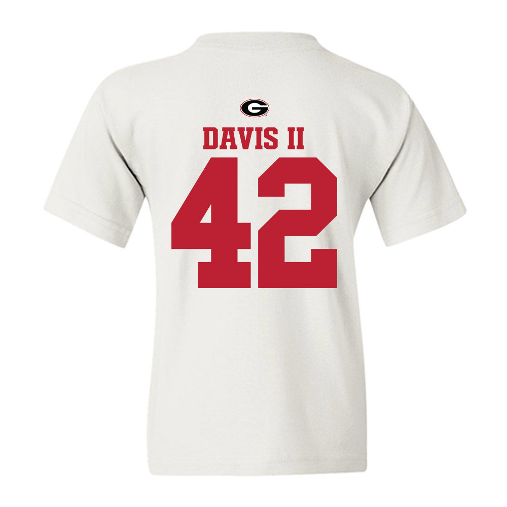Georgia - NCAA Baseball : Alton Davis II - Fashion Shersey Youth T-Shirt-1