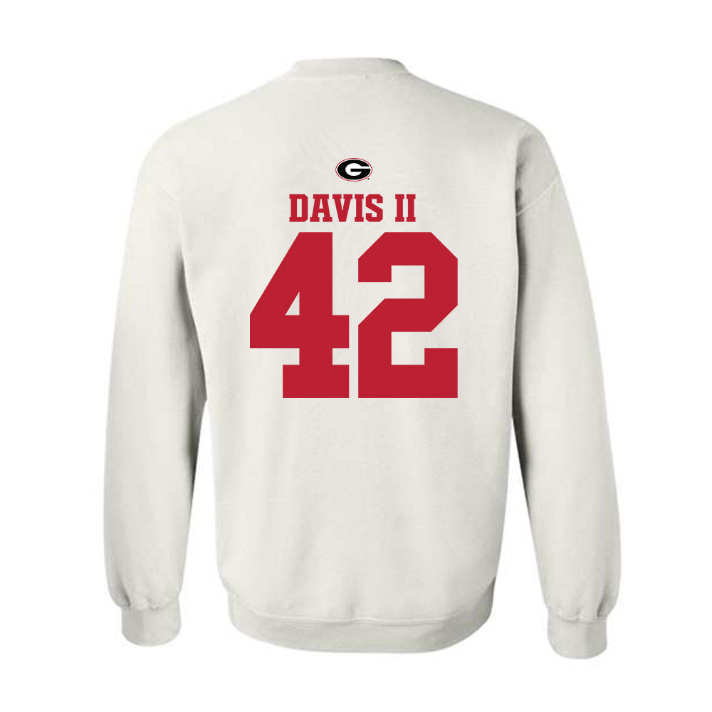 Georgia - NCAA Baseball : Alton Davis II - Fashion Shersey Crewneck Sweatshirt-1