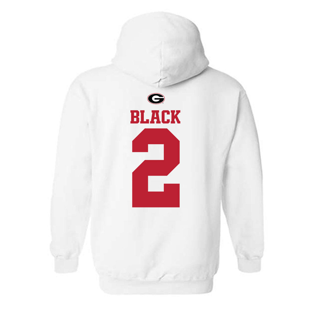 Georgia - NCAA Baseball : Ryan Black - Fashion Shersey Hooded Sweatshirt-1