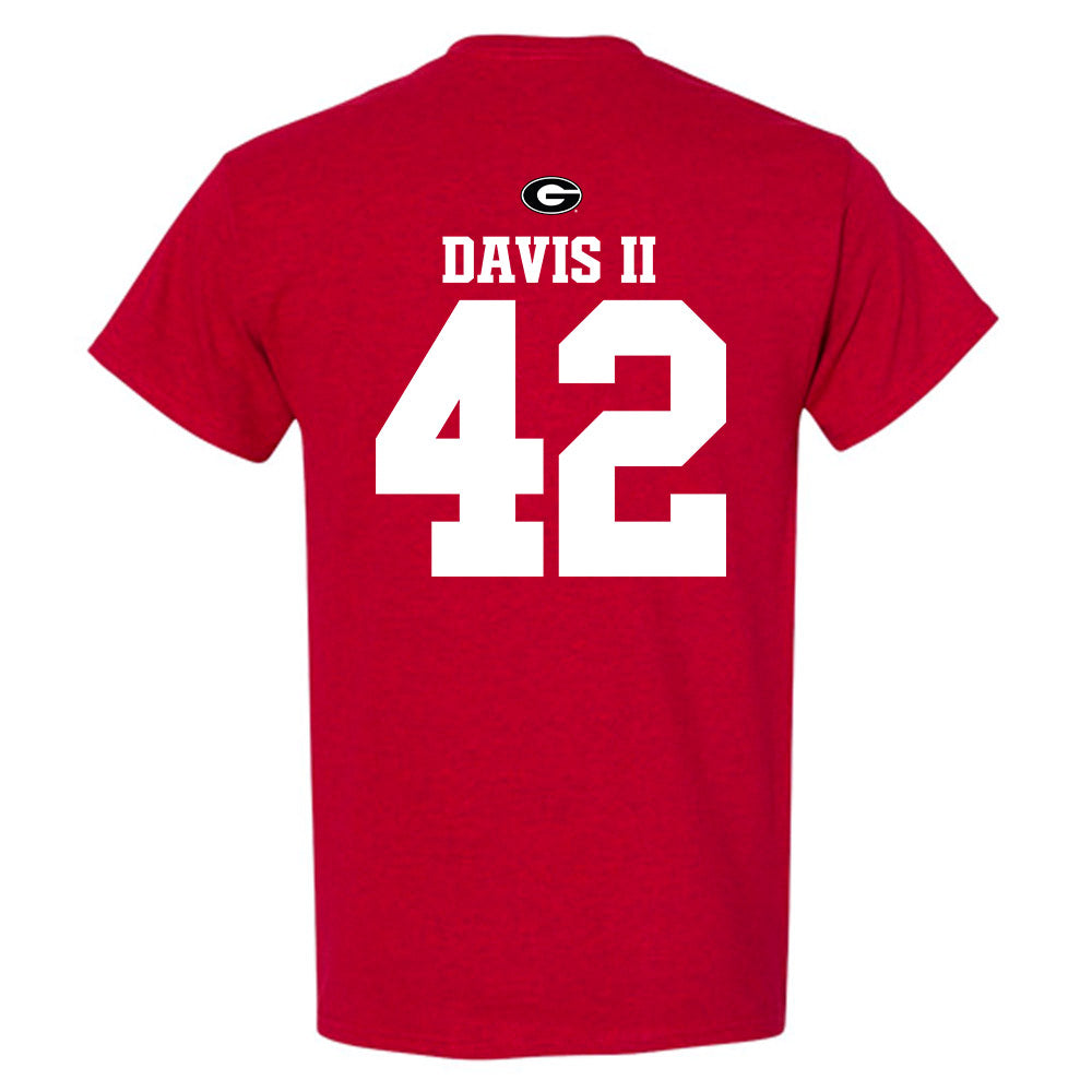 Georgia - NCAA Baseball : Alton Davis II - Fashion Shersey T-Shirt-1