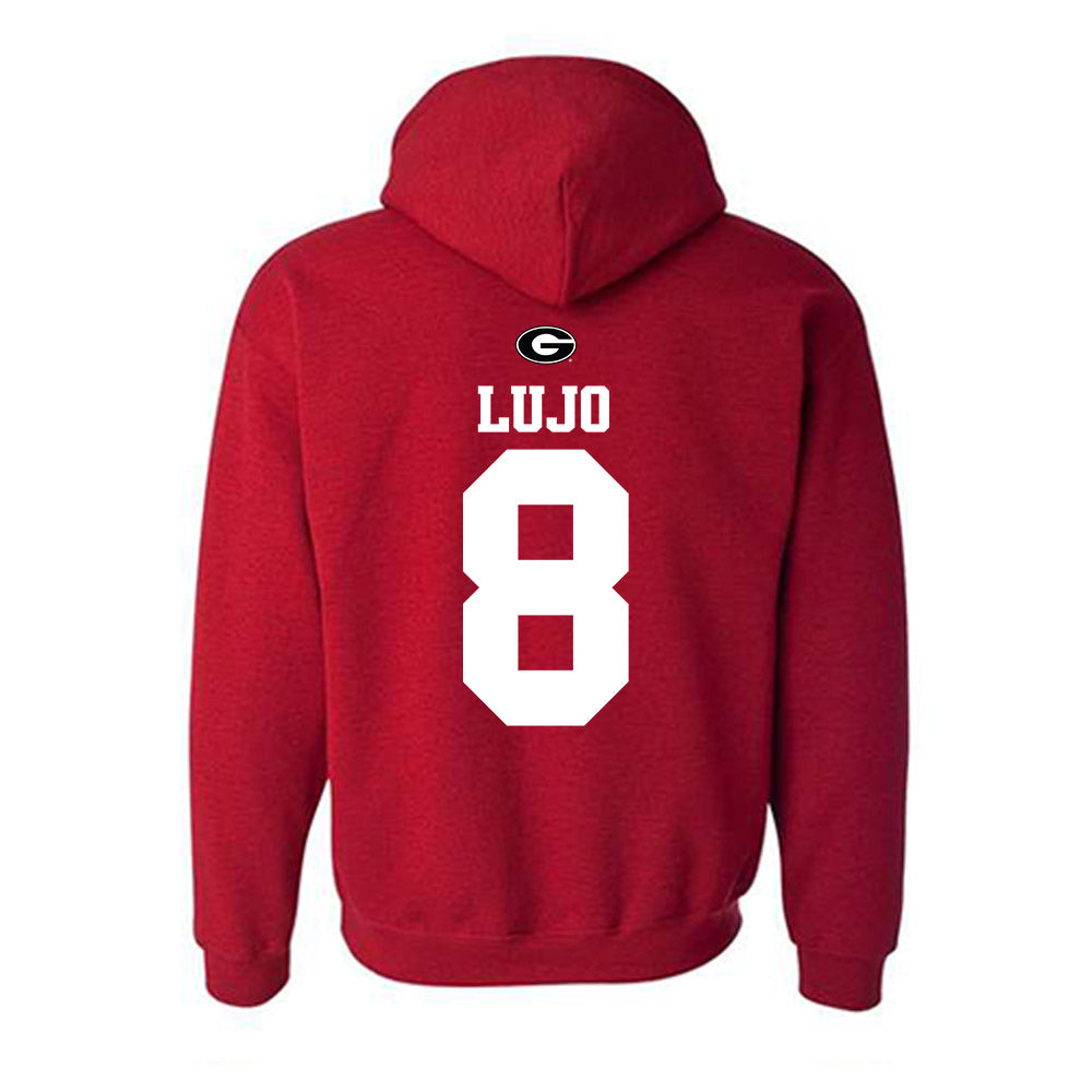 Georgia - NCAA Baseball : Rylan Lujo - Fashion Shersey Hooded Sweatshirt-1