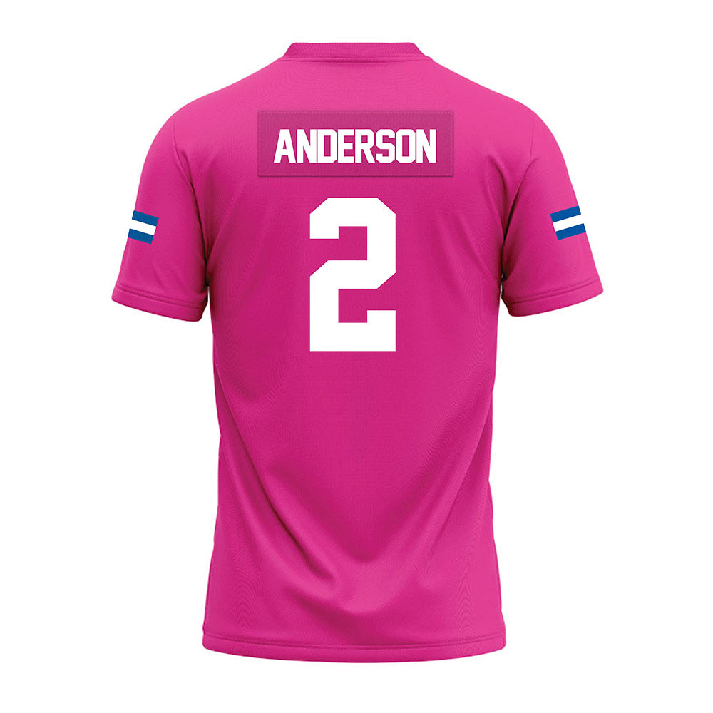 Grand Valley - NCAA Football : Josh Anderson - Pink Premium Football Jersey-1