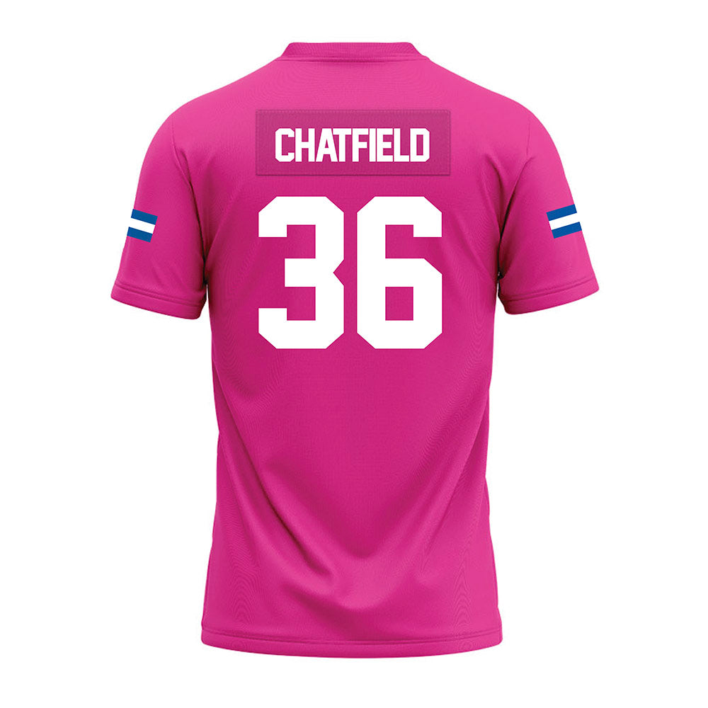 Grand Valley - NCAA Football : Gage Chatfield - Pink Premium Football Jersey-1