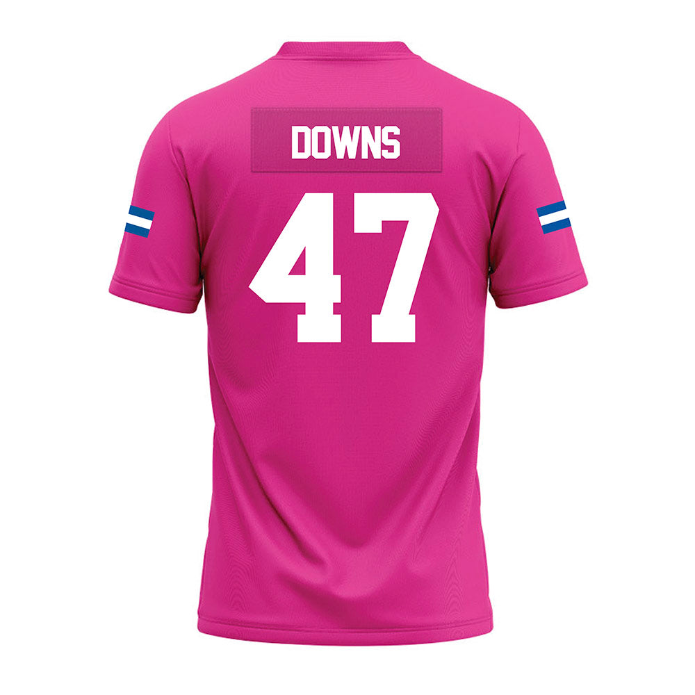Grand Valley - NCAA Football : Jimmy Downs - Pink Premium Football Jersey-1