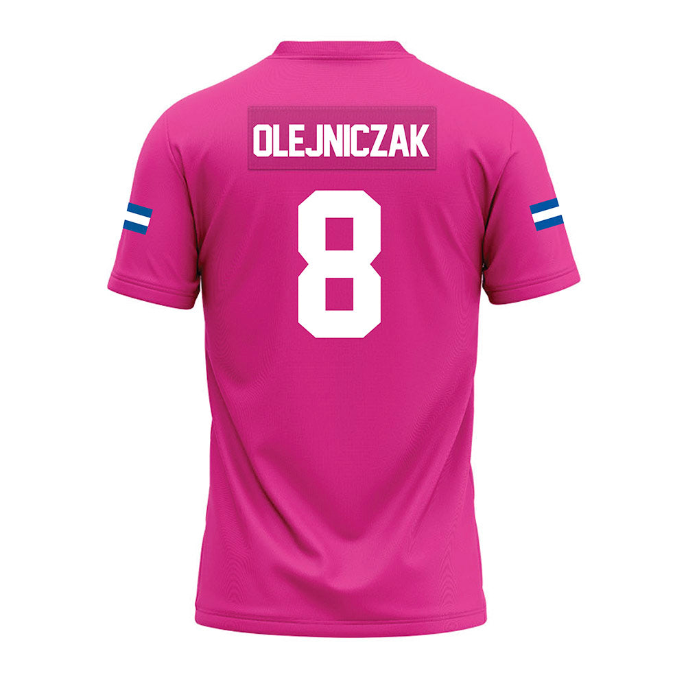 Grand Valley - NCAA Football : Zak Olejniczak - Pink Premium Football Jersey-1