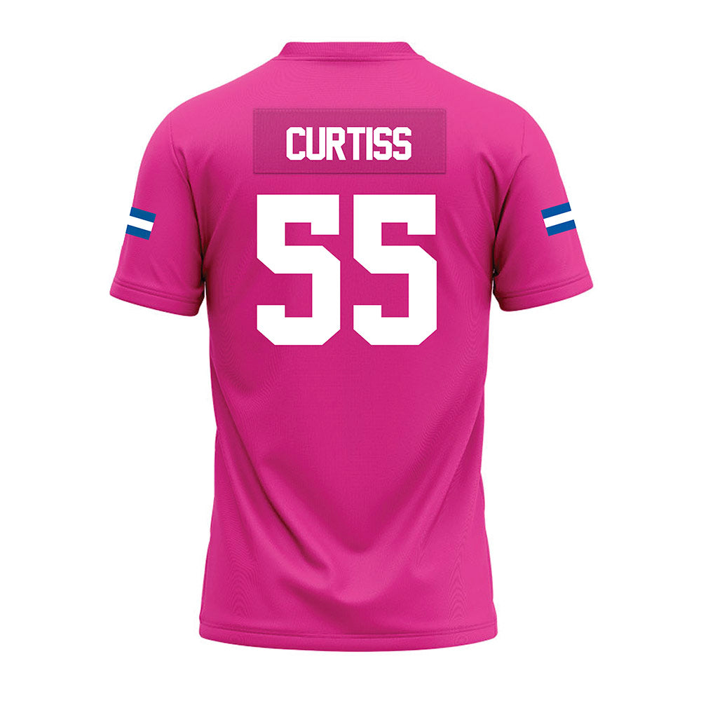Grand Valley - NCAA Football : Evan Curtiss - Pink Premium Football Jersey-1