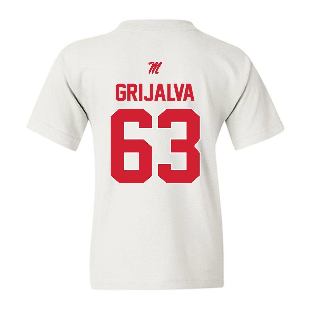Ole Miss - NCAA Football : Alec Grijalva - Youth T-Shirt-1