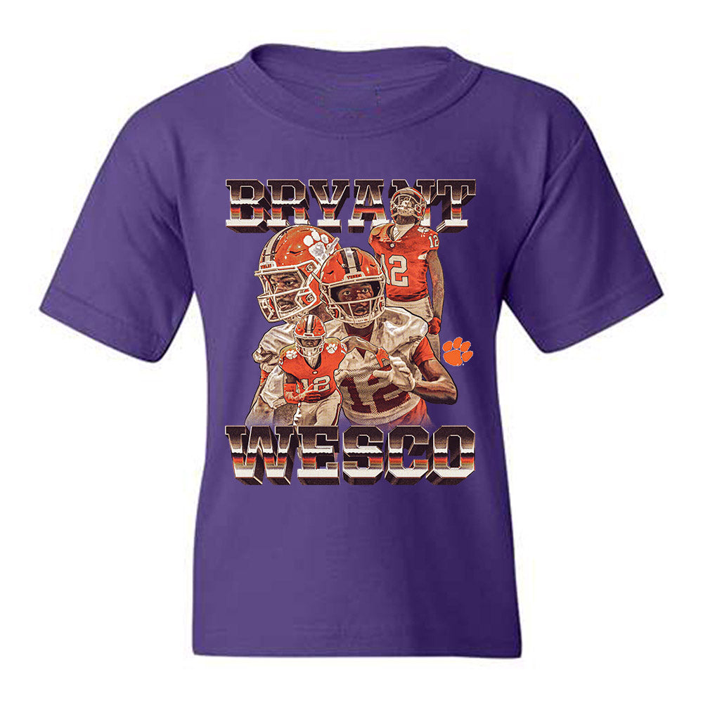 Clemson - NCAA Football : Bryant Wesco Jr - Youth T-Shirt