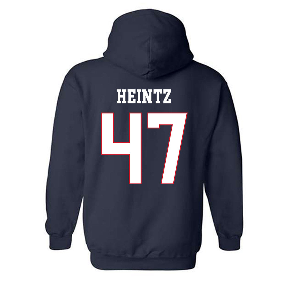 Fresno State - NCAA Baseball : Parker Heintz - Generic Shersey Hooded Sweatshirt-1