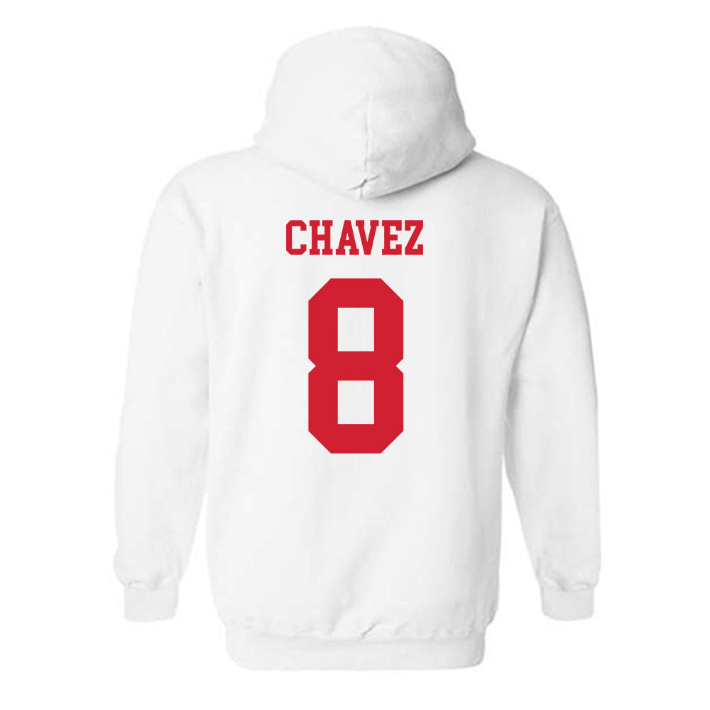 Fresno State - NCAA Women's Basketball : Morelia Chavez - Generic Shersey Hooded Sweatshirt-1