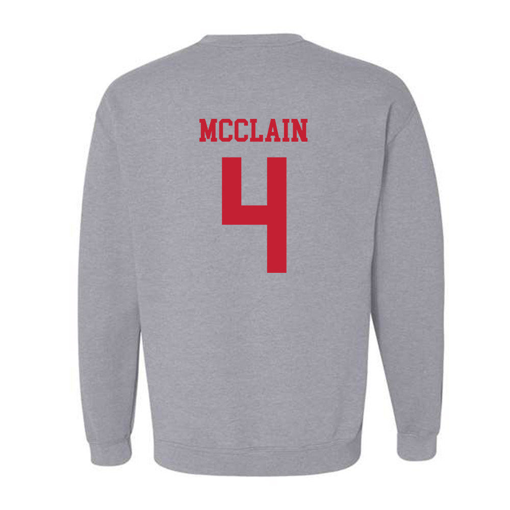 Ball State - NCAA Football : Eric McClain - Classic Shersey Crewneck Sweatshirt-1
