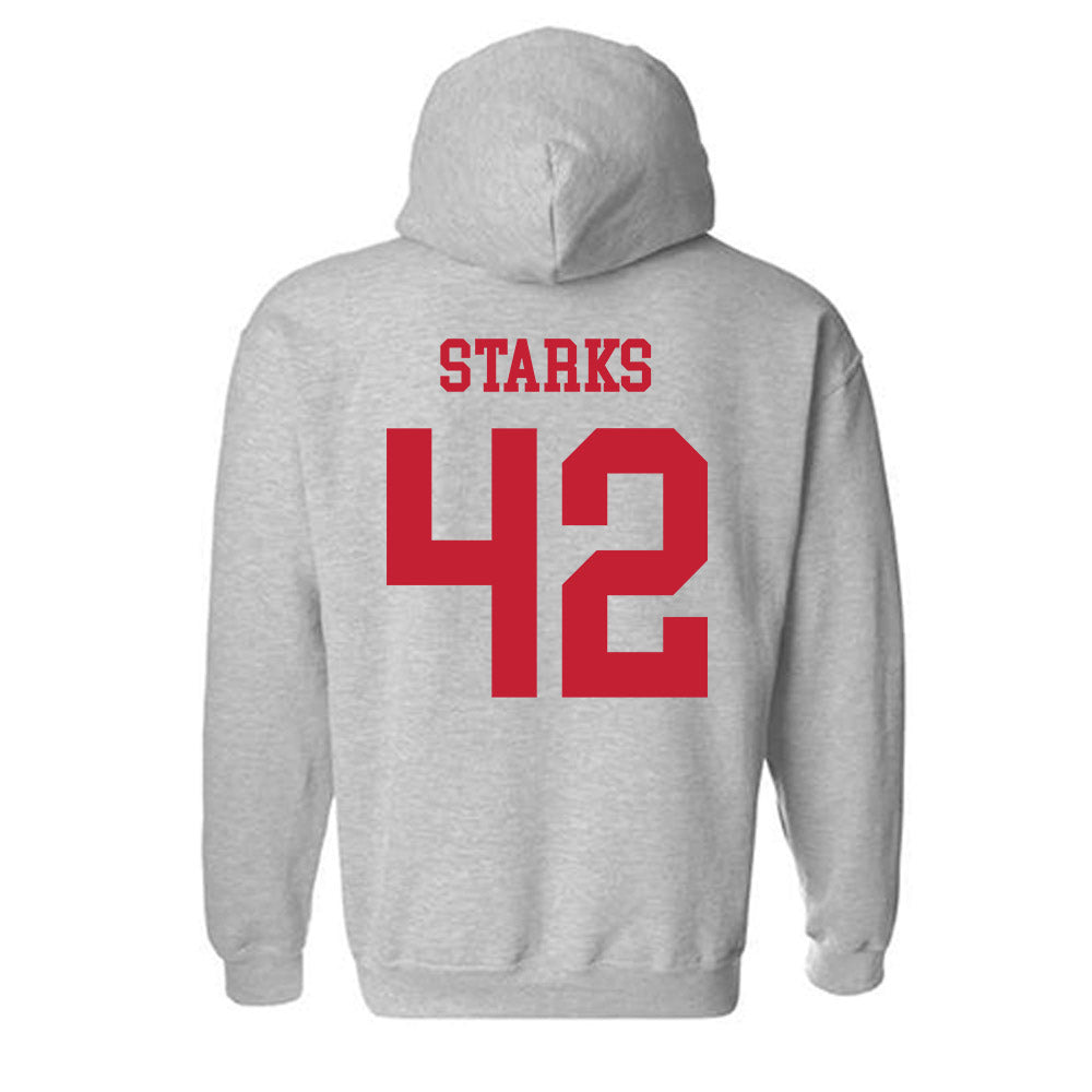 Ball State - NCAA Football : Layton Starks - Classic Shersey Hooded Sweatshirt-1
