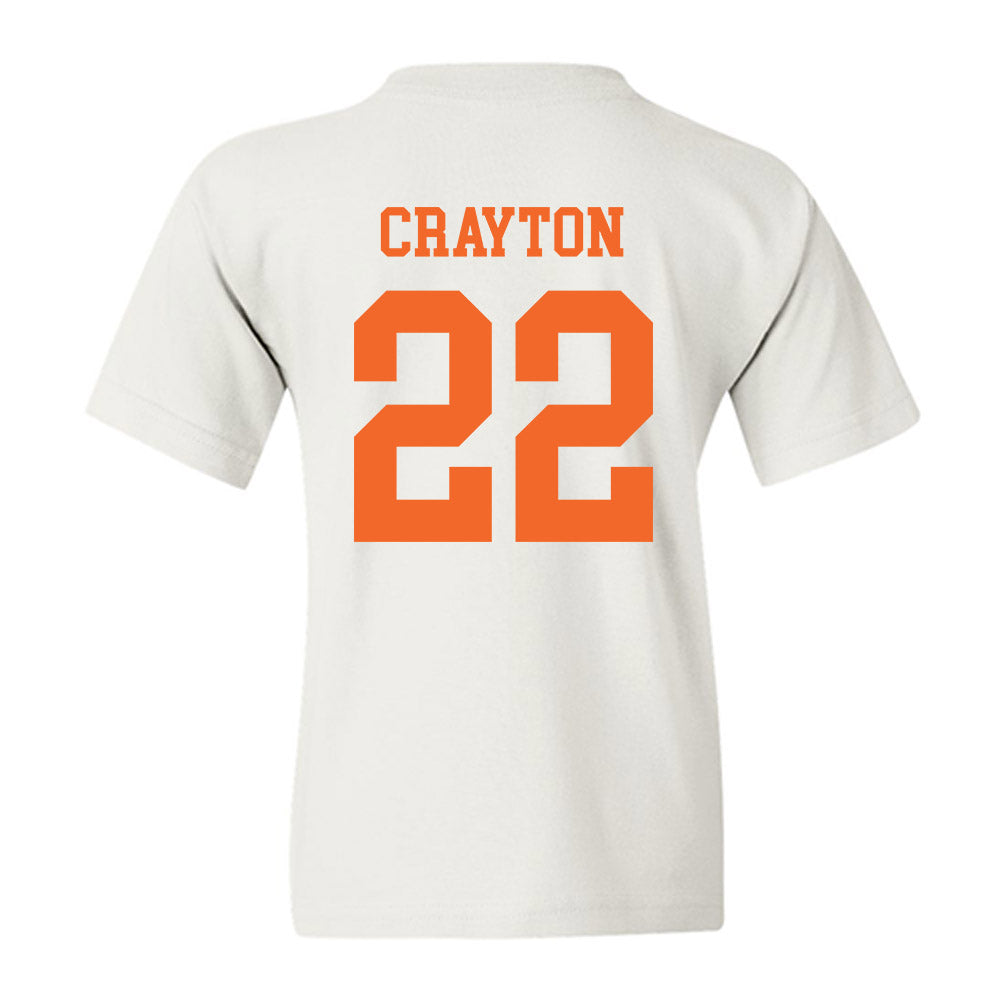 Clemson - NCAA Football : Dee Crayton - Classic Shersey Youth T-Shirt-1