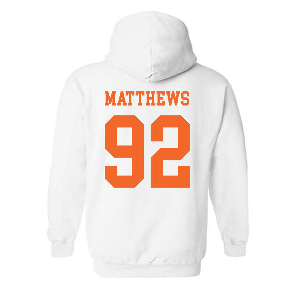 Clemson - NCAA Football : Levi Matthews - Classic Shersey Hooded Sweatshirt-1