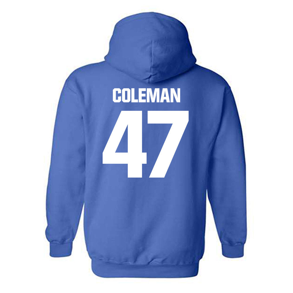 Kentucky - NCAA Baseball : Will Coleman - Generic Shersey Hooded Sweatshirt-1