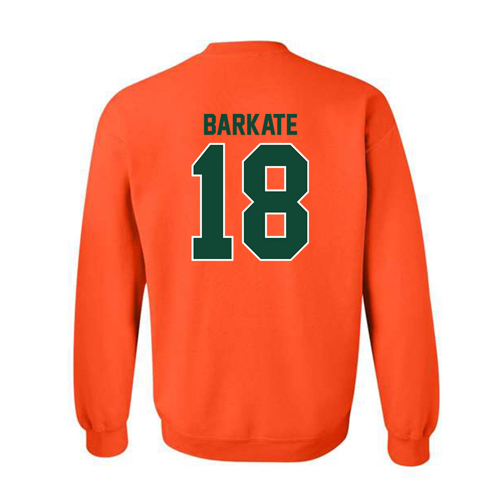 Miami - NCAA Football : Cooper Barkate - Classic Shersey Crewneck Sweatshirt-1
