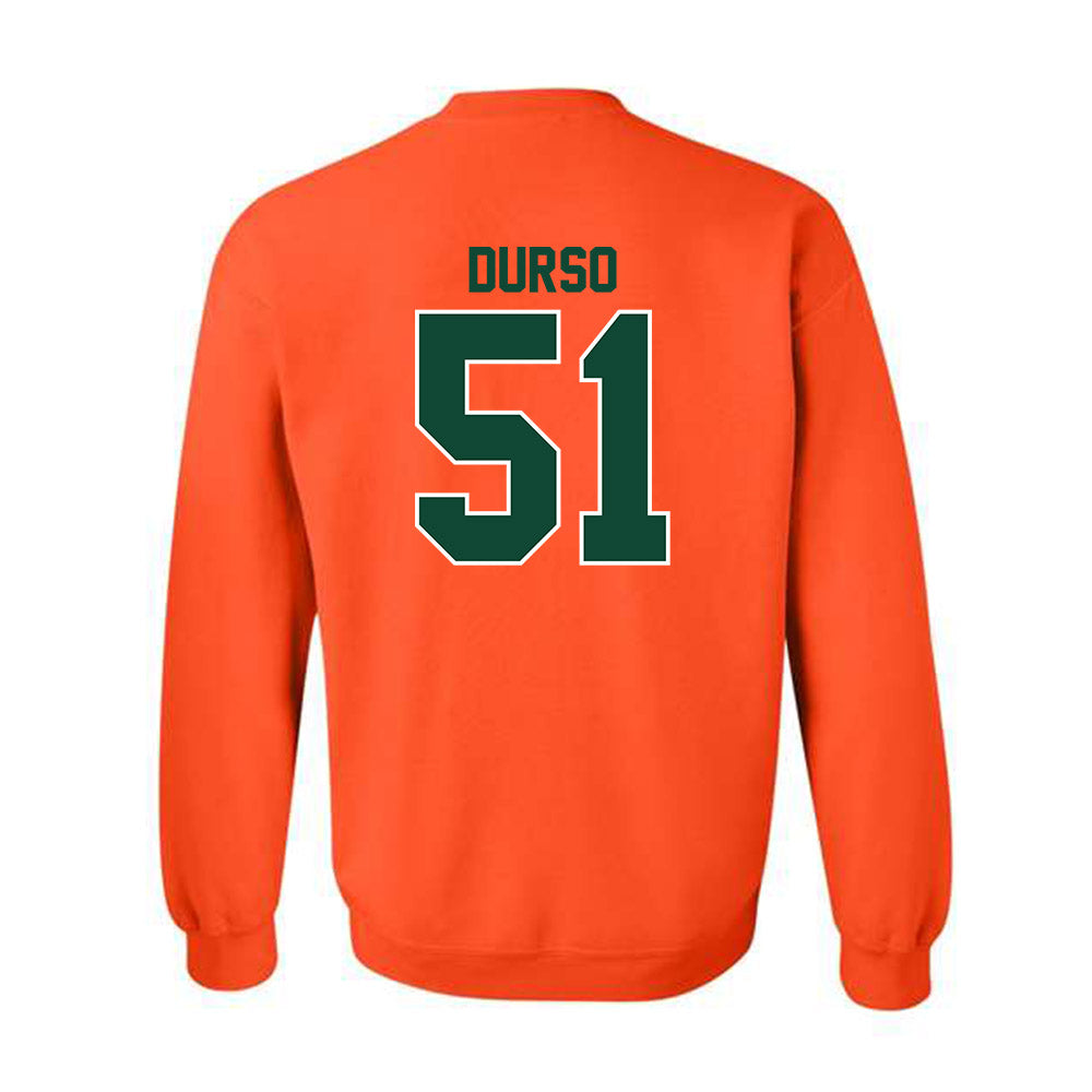 Miami - NCAA Baseball : Jack Durso - Classic Shersey Crewneck Sweatshirt-1